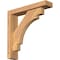 Ekena Millwork Merced Block Smooth Bracket w/ Offset Brace, Western Red Cedar, 3 1/2"W x 16"D x 16"H BKT0402X16X16MRC05SWR - alternate 1